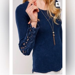 EUC- Urban X Embroidered long Sleeve Navy Thermal Size S